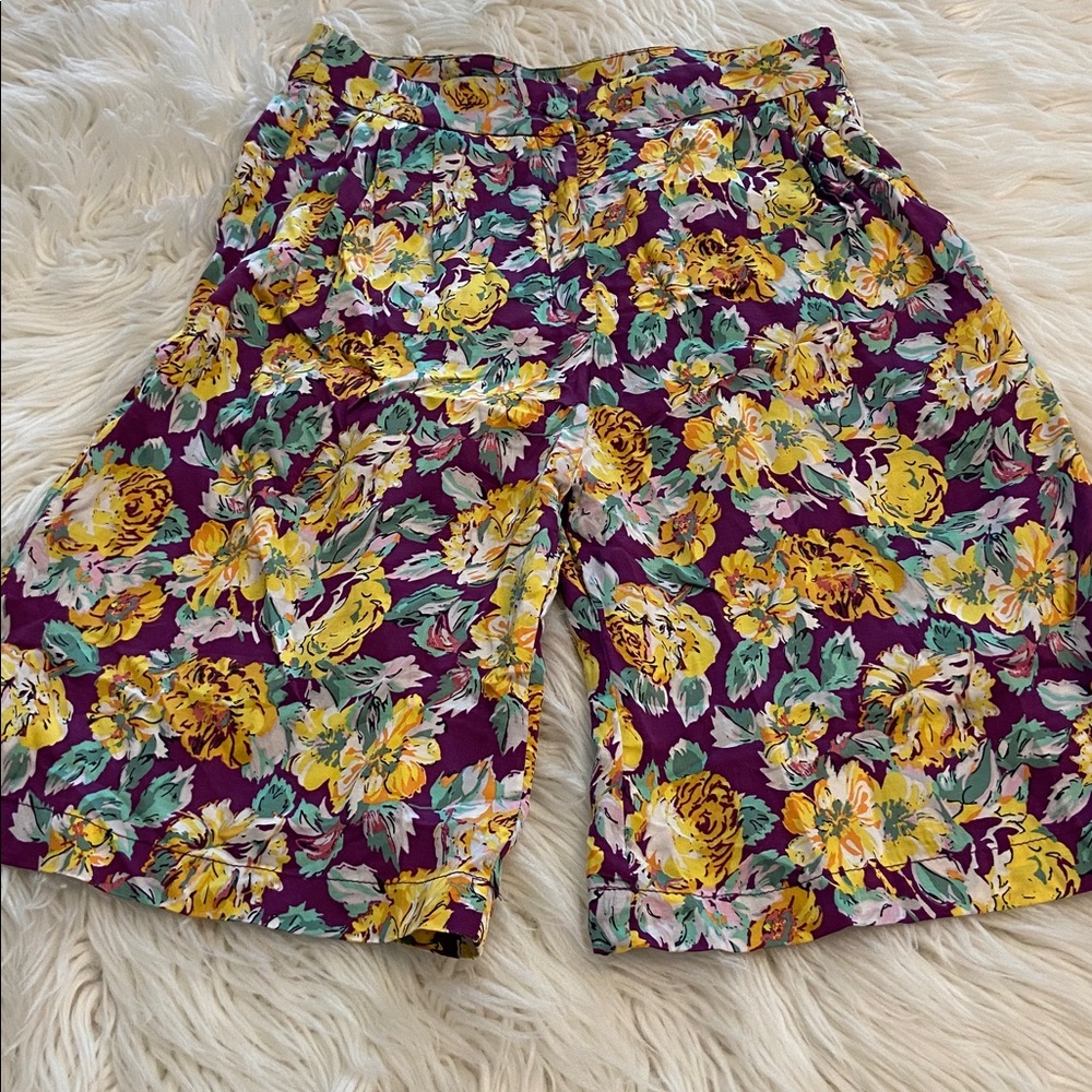 Zara The Bianca Bermuda Multicolor Floral size XS brand new inseam 10”waist 26” - Picture 8 of 12